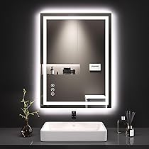 Amazon.com: LOAAO 24X32 LED Bathroom Mirror with Lights