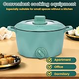 Electric Hot Pot 2L Stainless Steel Noodles Cooker w/ Steam Rack UK view 7