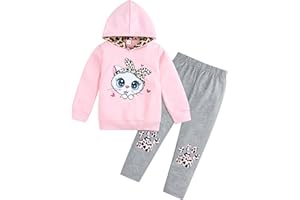 Axumity Toddler Baby Girls Clothes Long-sleeve Tie Dye Hoodie Sweatshirt Joggers Pants Hooded Outfits Set