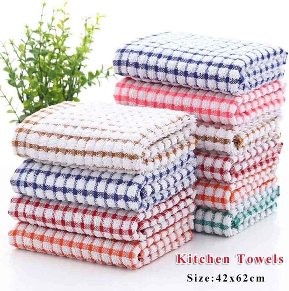 Moanna,Kitchen Dish Towels4262cm Cotton Tea Towels Absorbent Drying Towel Washing