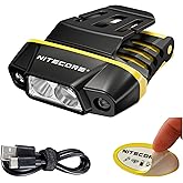 Nitecore NU11 Clip-On Cap Light and Headlamp, 150 Lumen Bright, USB-C Rechargeable, 90 Degree Adjustable for Fishing Camping 