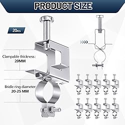Pasimy 20 Pcs 4/5" -1" Cable Clamp for Pipe Conduit