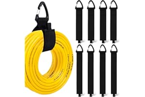 Extension Cord Holder, 8 Pcs Garage Extension Cord Organizer, Heavy Duty Storage Strap for Cables, Wires, Rope, Hoses (7.7 9.