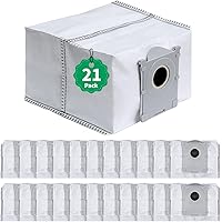 21 Pack Replacement Dust Bags Compatible with ECOVACS DEEBOT X9 PRO Omni, T50 PRO, T50 MAX, X8 PRO Omni, T80 Omni - Large Cap
