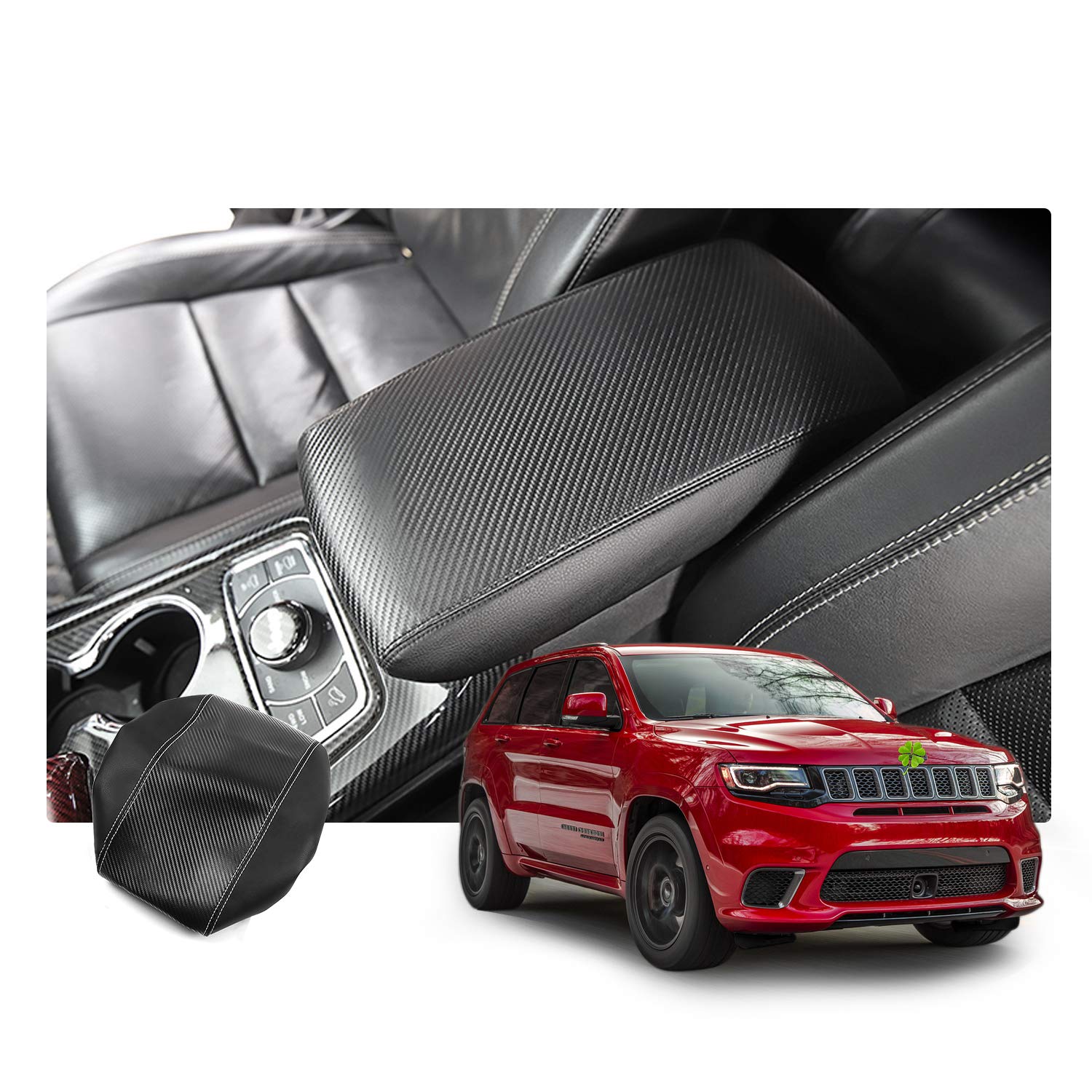 Ruiya Center Console Soft Pad Cover For 2016 2019 Jeep