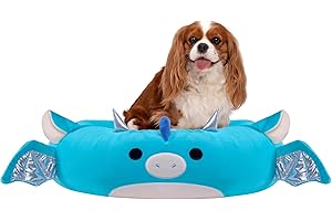 Squishmallows Original 24-Inch Tatiana The Dragon Pet Bed - Medium-Sized Ultrasoft Official Plush Pet Bed for Dogs and Cats