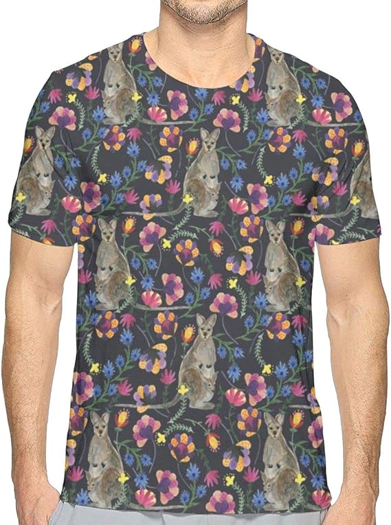 Amazon Co Jp Tシャツ メンズ オーストラリアのカンガルー 半袖 カジュアル 丸襟 ゆったり 柔らかい 快適 かっこいい 夏服 服 ファッション小物