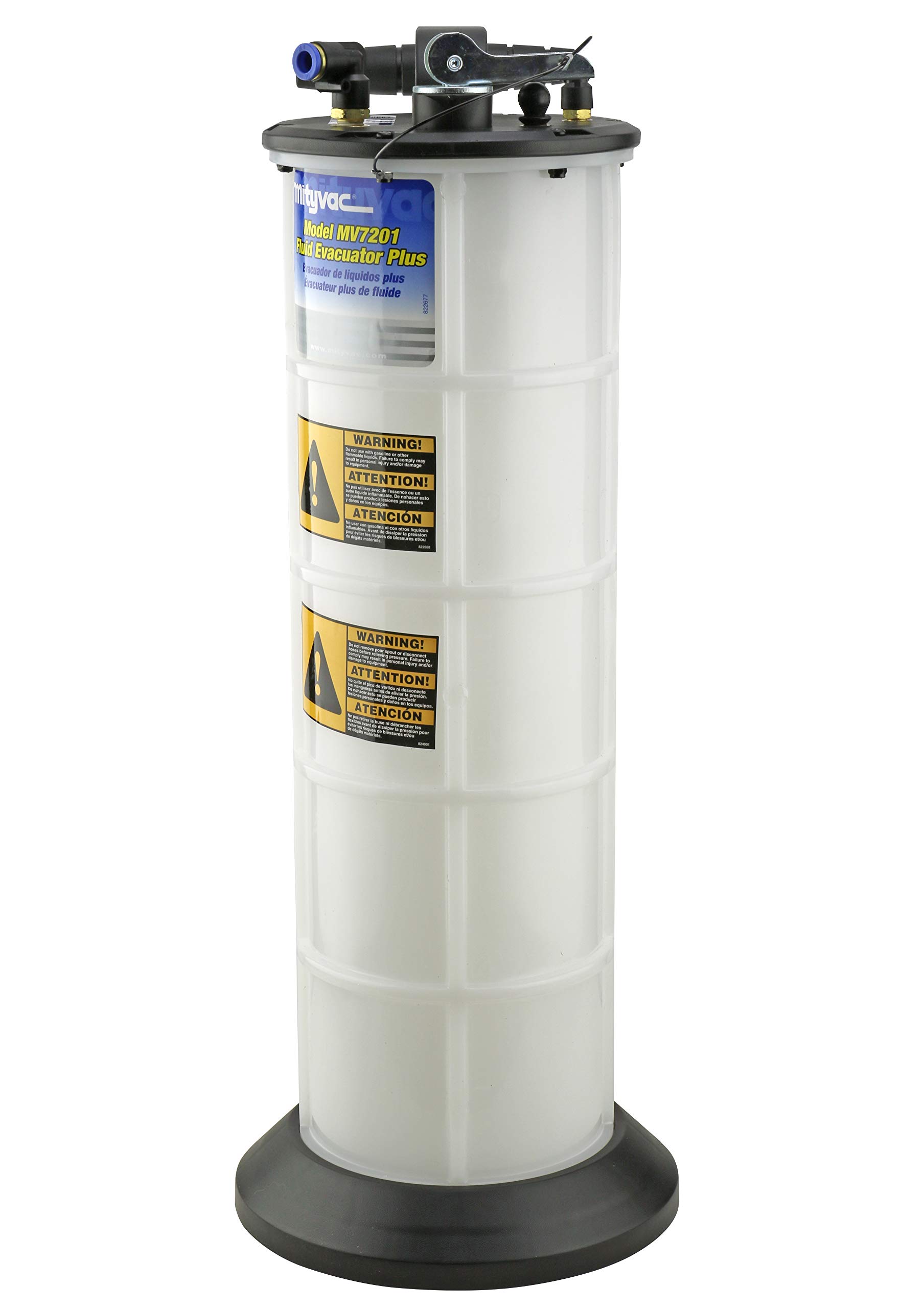 Mityvac 7201 Manual Fluid Evacuator Plus with 2.3 Gallon Reservoir; Evacuates or Dispenses
