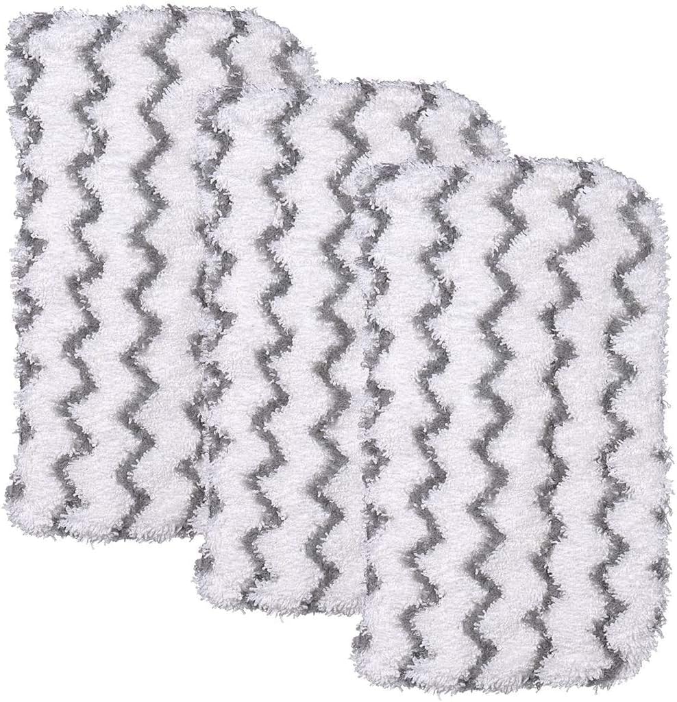 Revin-Sky 3 Pack Microfiber Replacement Pads Cleaning Pad Compatible with Shark Steam Mop S1000 S1000A S1000C S1000WM S10001C (Not fit Pocket Steam Mop) Vacuum Cleaner Accessory