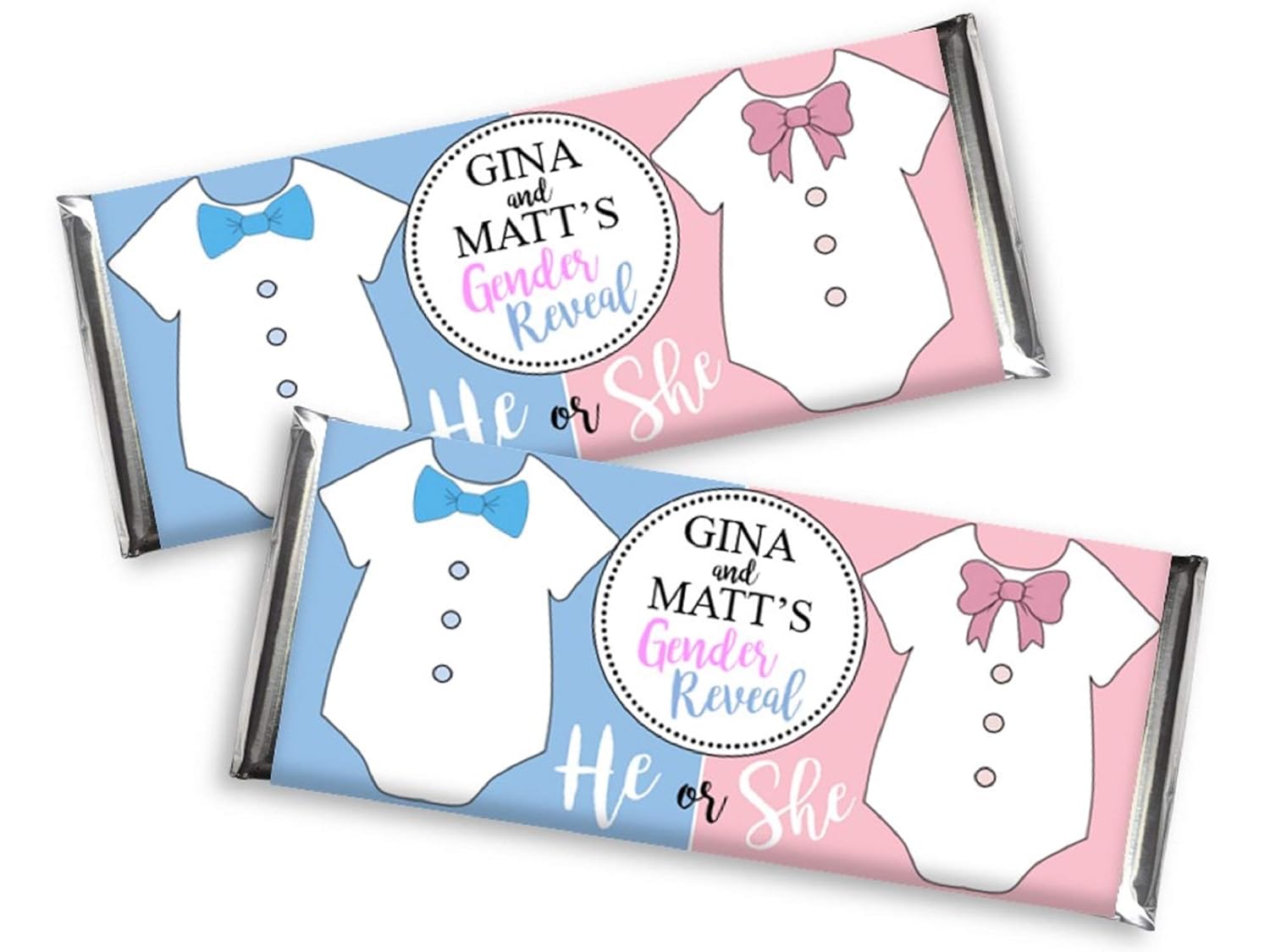 chocolate bar baby shower favors