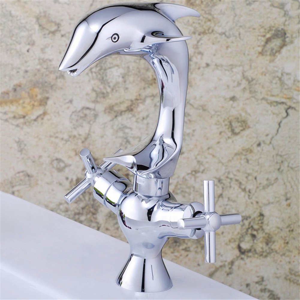 Orca смеситель для раковины неаполь в виде дельфина