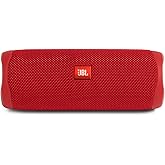 JBL FLIP 5 Waterproof Portable Bluetooth Speaker - Red (Renewed)