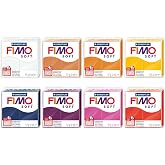 FIMO Soft &amp; Effect Polymer Oven Modelling Clay - 57g - Set of 8 - The Flower Power Collection