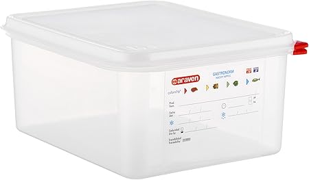 Araven - Caja hermética Gn 1/2 10 Lt 32x26x15: Amazon.es: Hogar