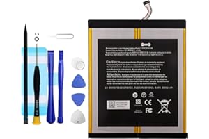 Vvuilsty 58-000187 2955C7 Replacement battery for HD 10 7th Gen 10.1" SL056ZE (2017 Release),Rechargeable 0 Cycle Battery Compatible with HD 10 7th 10.1" With Repair Tool Kits(Cable Length: 0.98 inch)