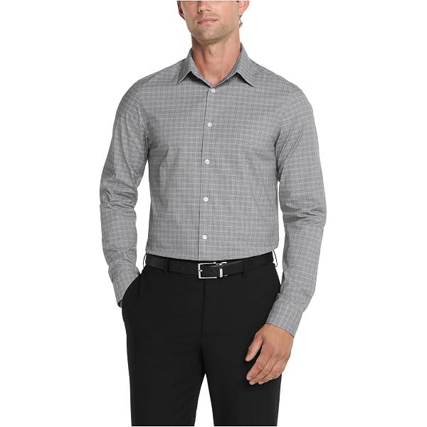 slim fit dress slacks Calvin Klein Slim Fit Non Iron Twill Solid Shirt
