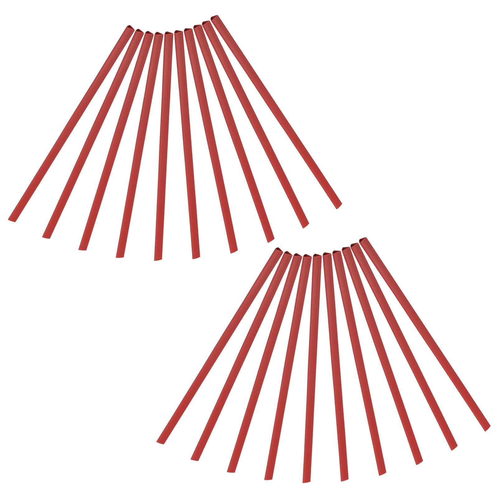 PATIKIL 10mm Binding Bars, 20 Pcs Plastic Binding Bars Slide Grip 70 Sheets Capacity A4 Binding Bars for Report Cover Office Study, Red