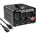 Yinleader 5000W PRO Voltage Transformer Converter Step Up/Down AC 110V/120V to 220V/240V or 220V/240V to 110V/120V Power Converter w/US Standard Power Cord,Circuit Breaker Protection