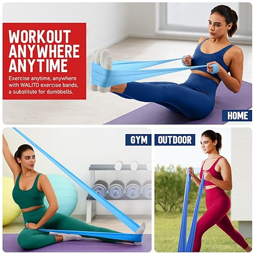 WALITO Resistance Bands for Working Out, Exercise Bands for Women