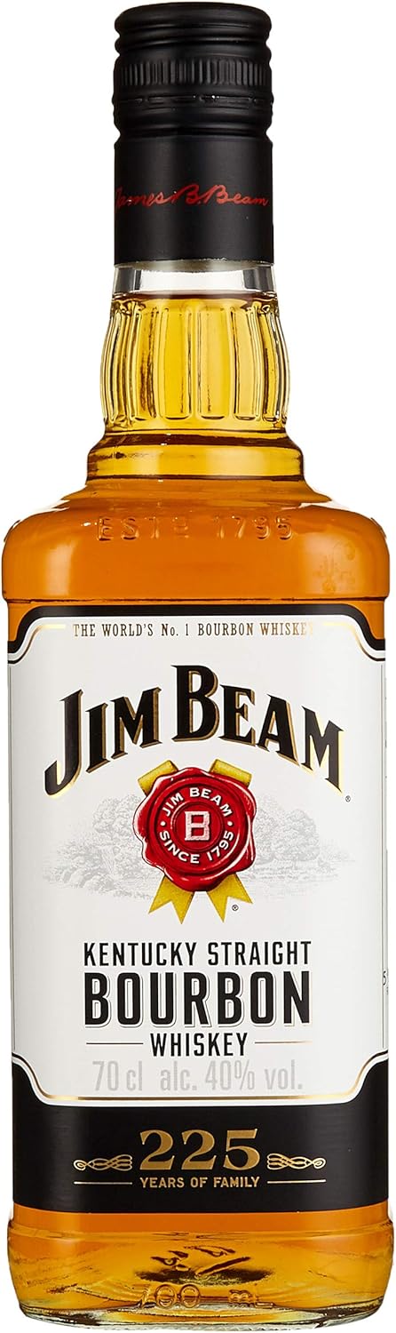 Jim Beam White Kentucky Straight Bourbon Whiskey Vollmundiger Und Milder Geschmack 40 Vol 1 X 0 7l Amazon De Lebensmittel Getranke