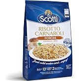 Riso Scotti Porcini Mushroom Risotto, Carnaroli Rice Mix, 7.4 oz | Italian Seasoned Risotto Rice Mix with Funghi Porcini Mushrooms, Ready Meal, Gluten Free, Product of Italy