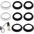 8 Pack Light Socket Shade Ring, Lamp Shade Adapter Ring, Retaining ...
