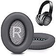 Replacement Ear Pads for Bose SoundTrue Headphones Around-Ear Style, Memory Foam Also Fits QuietComfort 35/ QC35 II Around-Ear Headphones(Dark Grey)