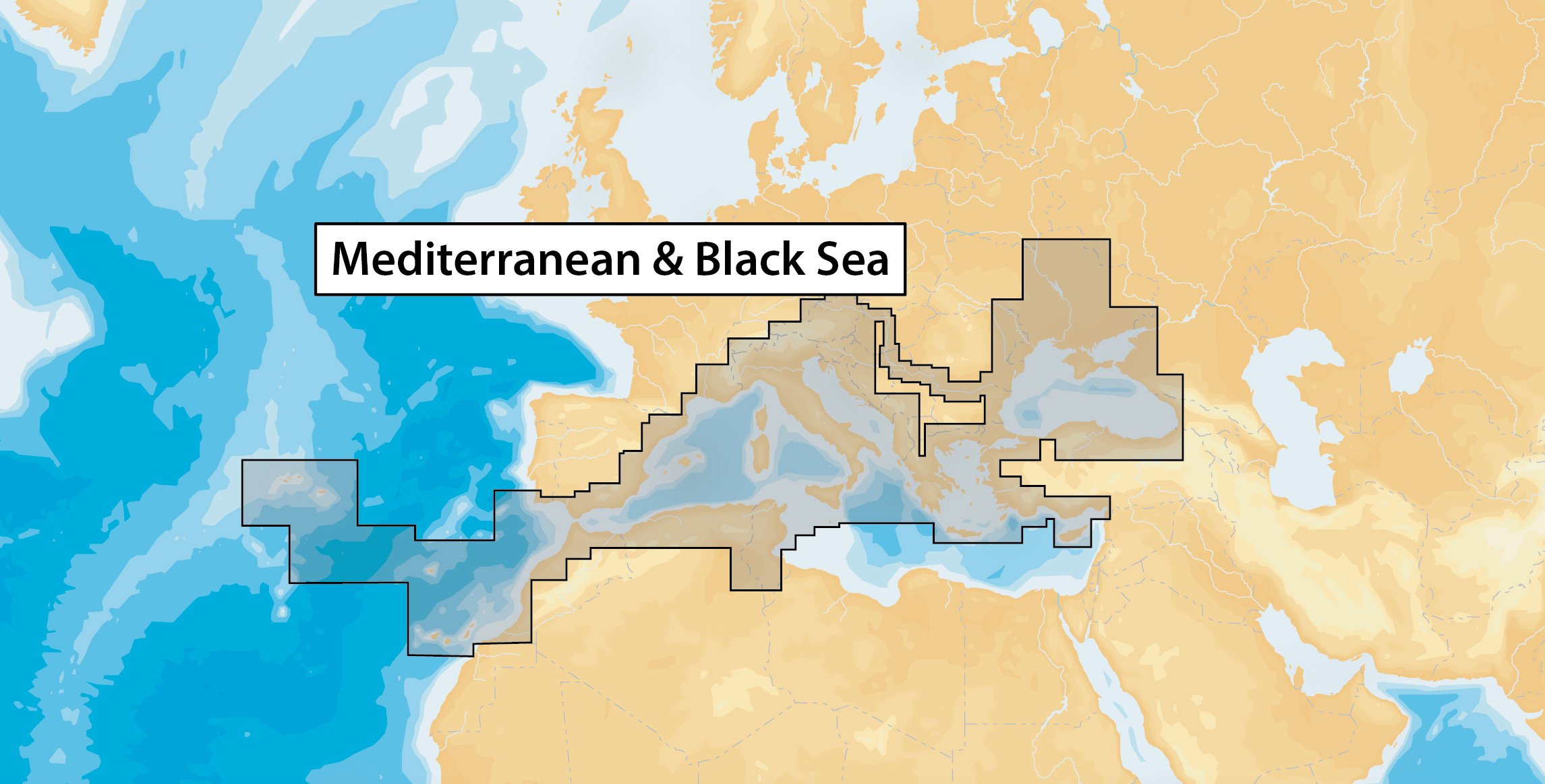 Navionics Plus 43XG Mediterranean & Black Sea Seas & Lakes, Map on SD/MSD