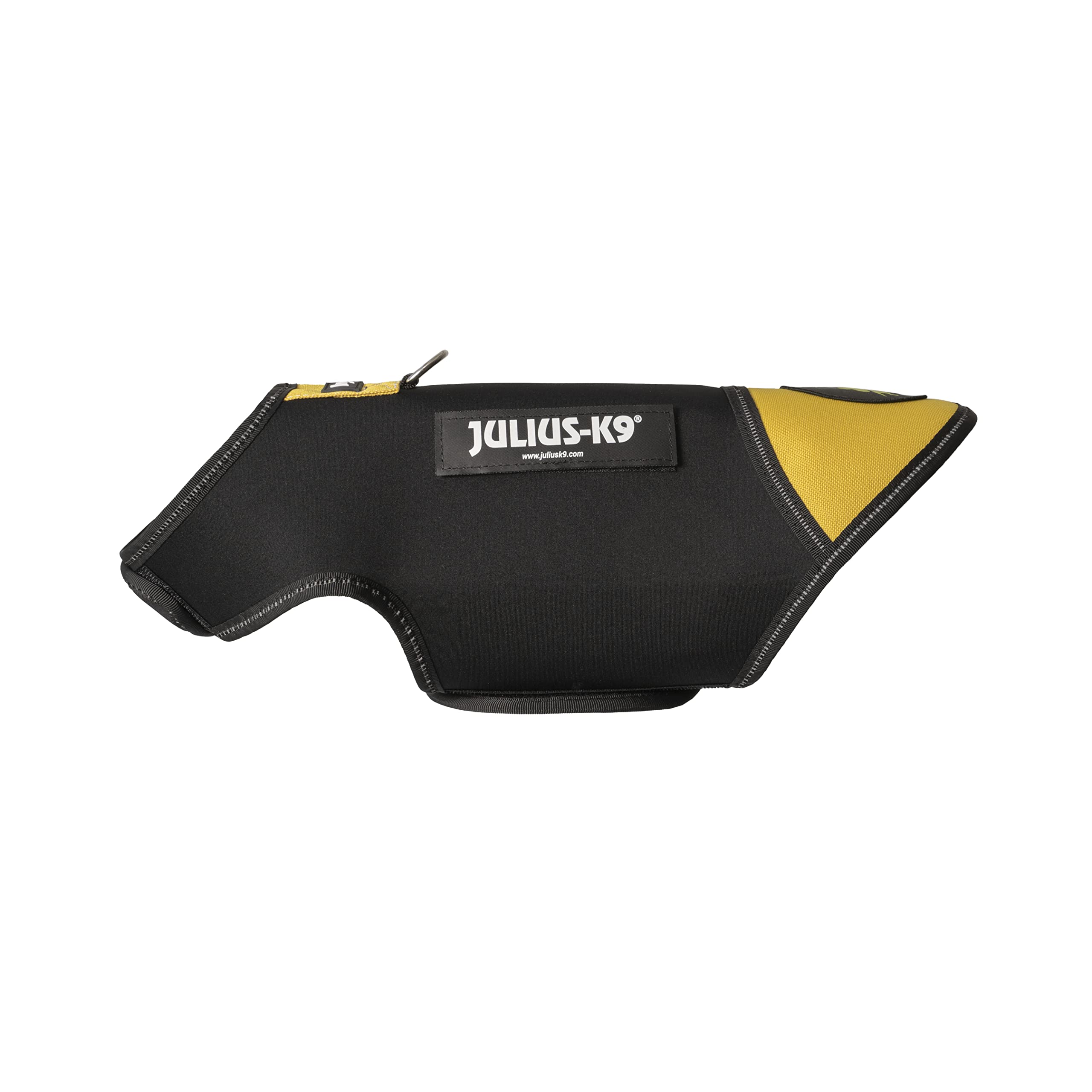 IDC Neoprene Dog Jacket, Size: XS, Black and Yellow