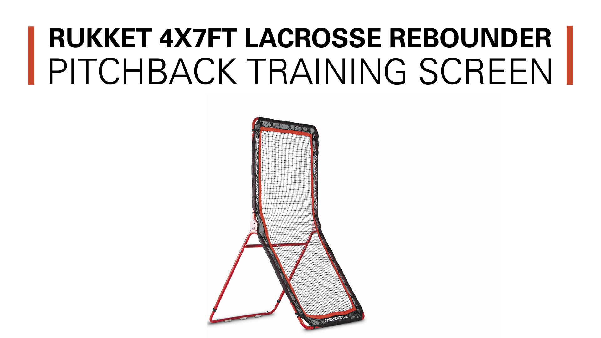 Rukket 4x7ft Lacrosse Rebounder Pitchback Training Screen, Practice