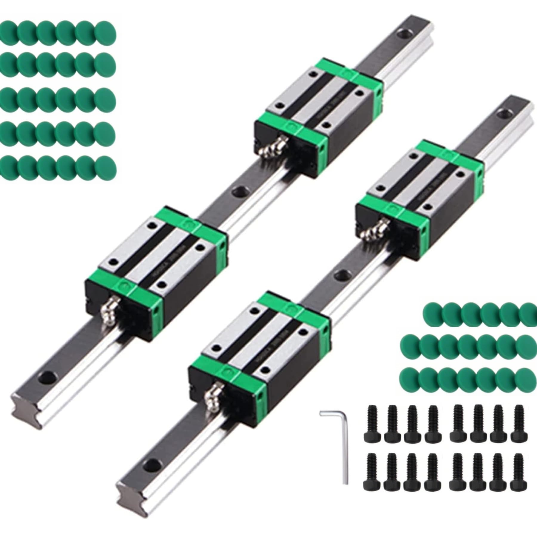 Linear Guide Rail 2 X HGR 20-1200mm Linear Slide