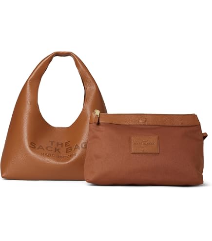 Marc Jacobs Women's The Leather Mini Sack Bag, Camel, Tan, One