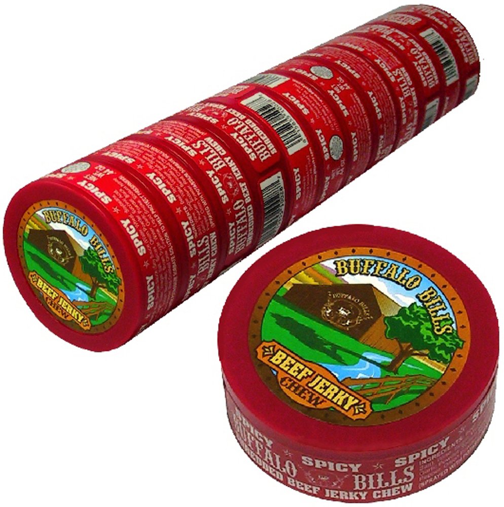 Buffalo Bills 0.44oz Spicy Shredded Beef Jerky Chew (12 cans of spicy beef jerky 15855100287 eBay