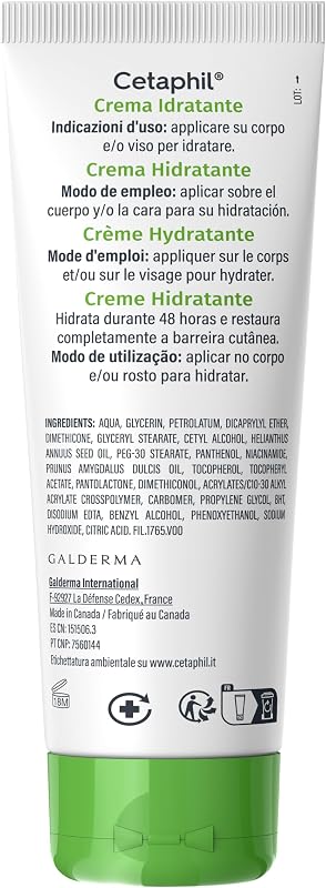 , Hidratante facial e corporal para uso frequente, hidratação intensa durante 24 horas, formato de 100 g