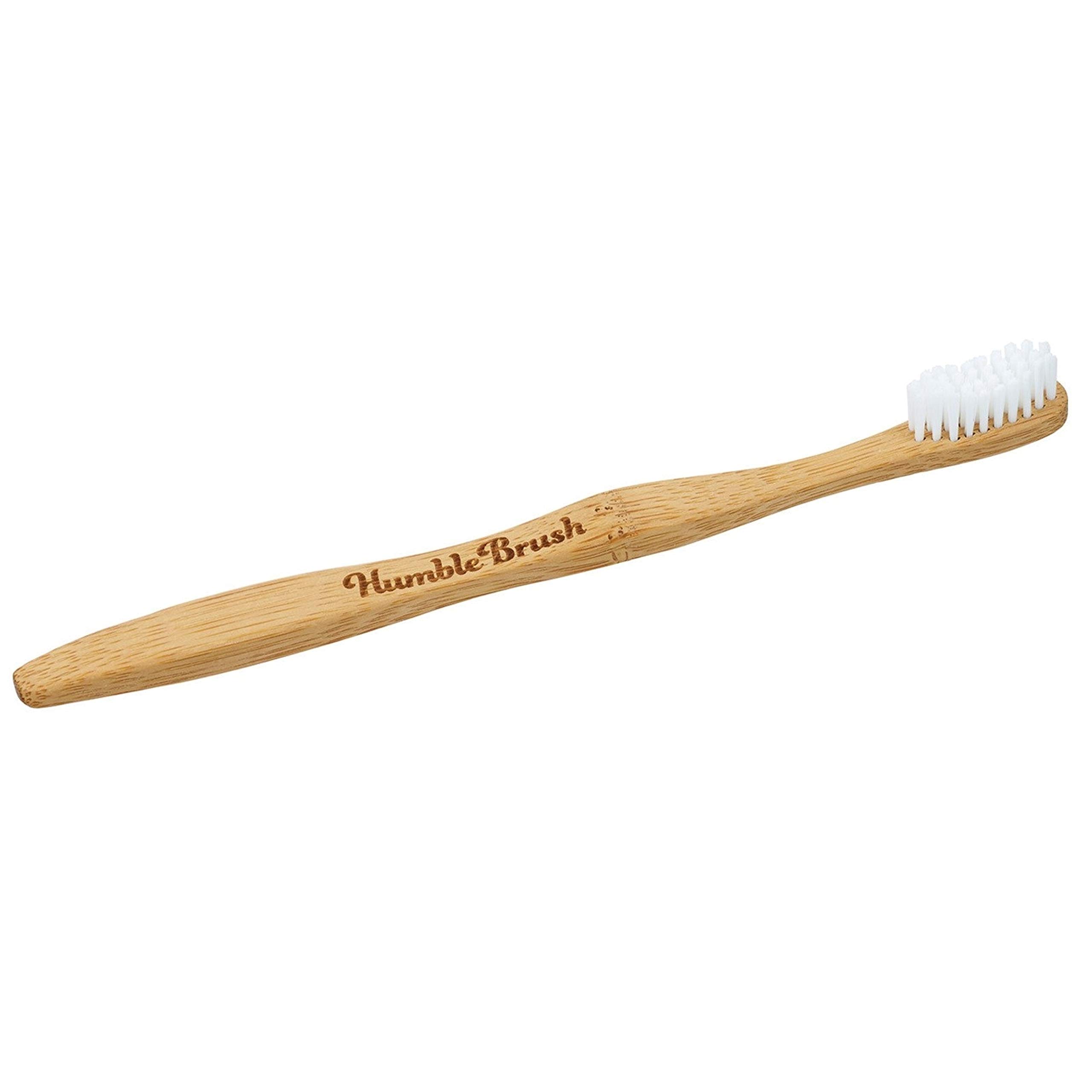 Humble Brush Adults Tooth Brush - Soft Bristle White - Single by Humble Brush