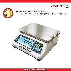 VisionTechShop DSW-100 Portion Food Scale with Dual