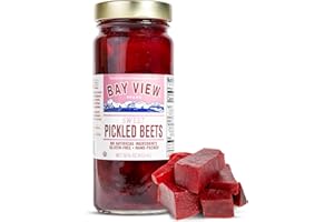 BAY VIEW BRAND Bay View Pickled Beets, Crisp, Tender, and Hand-Packed, Perfect for Cocktail Garnish, Charcuterie Boards, Canned Beats (16 Ounce, Pack of 1)