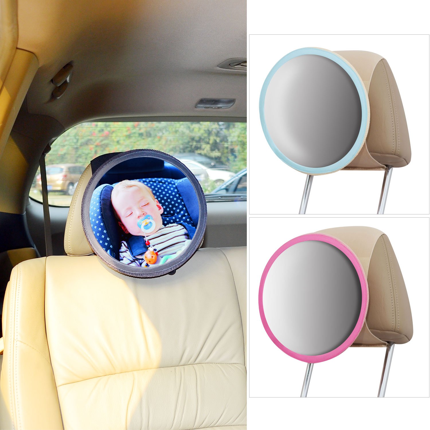 Buy TFY SeeMyBaby Rear Facing Car Seat Safety MirrorBlack Online at