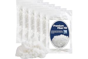 BUPETE 800g/1.76lb Polyester Fiber Fill, Premium Fiber Fill Stuffing, Fluff Stuffing High Resilience Fill Fiber for Stuffed Animal Crafts, Pillow Stuffing, Cushions Stuffing