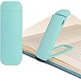 HEMONNKAM Clip on Reading Light, Rechargeable, 5 Brightness Levels, 3 Color Modes, Light Blue