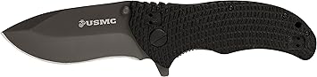 United States Marine Corp USMC Schwarz G10 Griff Outdoormesser