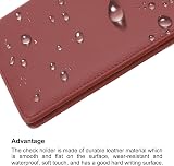 PATIKIL Server Book Organizer Dark Red Leather 2 Pcs 8" x 5" Waiter Waitress view 5