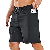 NORTHYARD Mens Swim Trunks Board Shorts 9 Inch Bathing Suit Swimwear Quick Dry Beach Short with Zipper Pocket - No Mesh Liner