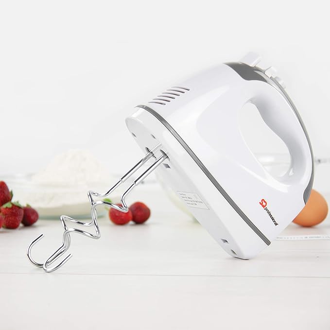 SQ Professional Blitz Hand Mixer, Turbo Button, 5 Speed Control, 2X