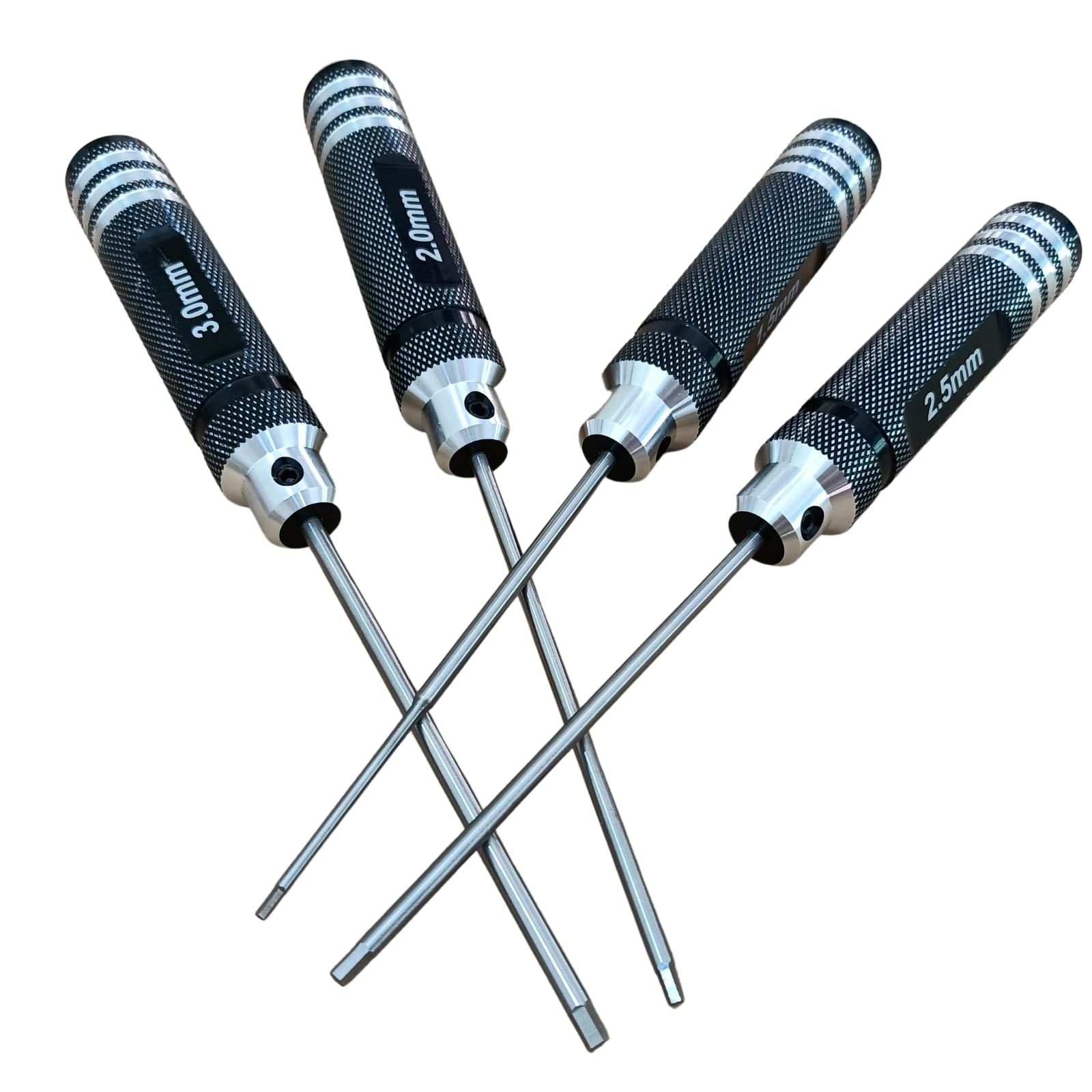 LinsyRC 4-Pack Hex Screwdriver Set 1.5mm 2.0mm 2.5mm 3.0mm Screw Driver Wrench RC Tool Kit for RC Car Helicopter Multi-Axis Carbon Fiber Quadcopter FPV Racing Frame