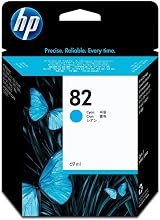 HP 82 Cyan Ink Cartridge C4911A for DesignJet 10 100 120 20 500 800 Series view 1