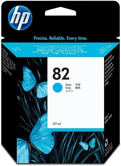 HP 82 Cyan Ink Cartridge C4911A for DesignJet 10 100 120 20 500 800 Series