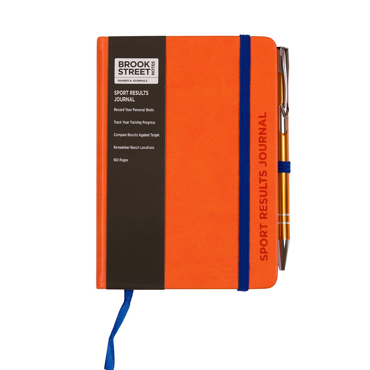 Sport Results Notebook - Hardback A6 Sports Gift (Bright Orange)