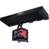 LIAN LI HydroShift II OLED Curved 360 AIO Cooler, No Fans-Black-HS2OLDC36NB | Motorized 6.67-inch 2K 60Hz OLED, Slim 24mm Radiator, Flexible Tube Routing. Intel LGA 1851/1700, AMD AM5/4