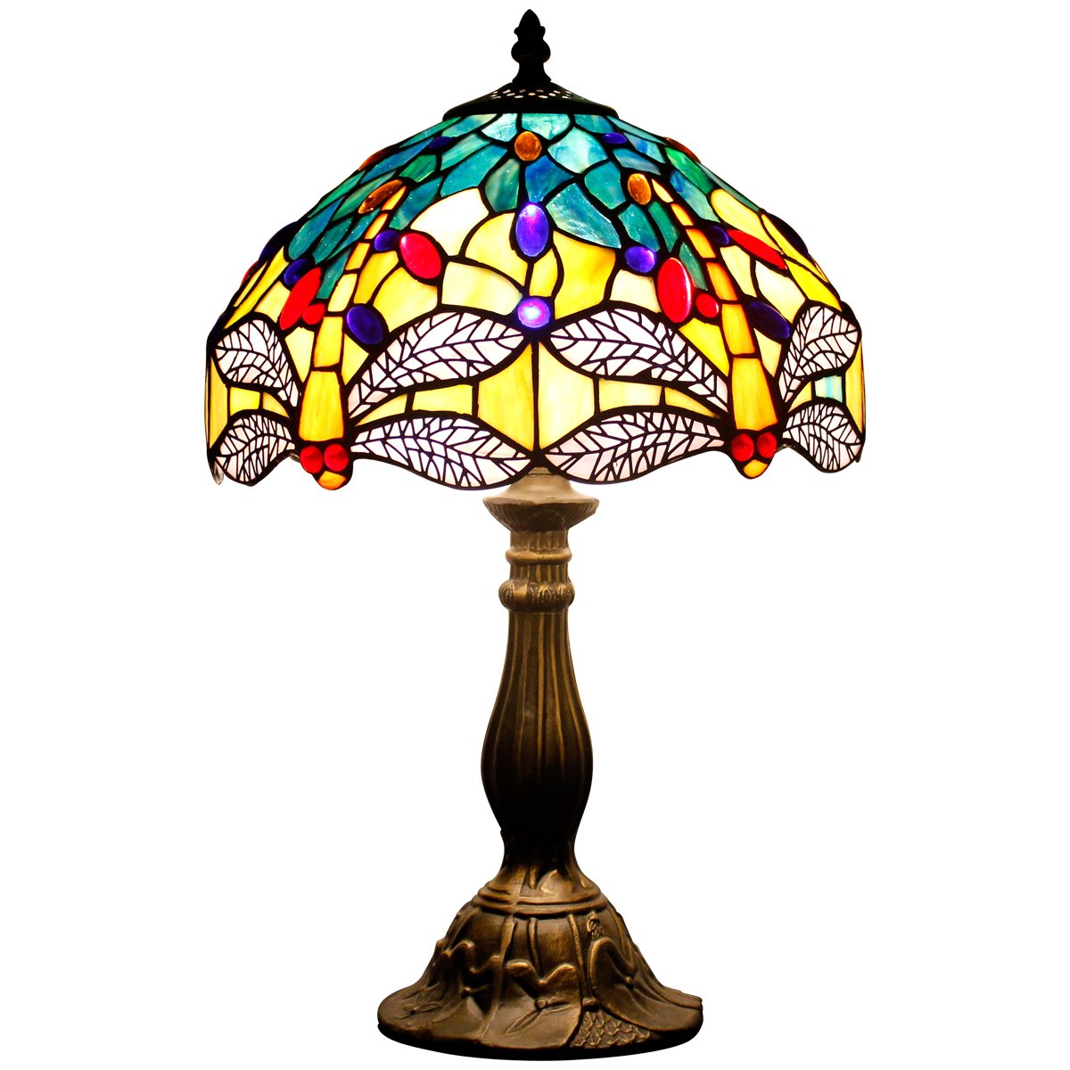 Best table lamps tiffany blue stone